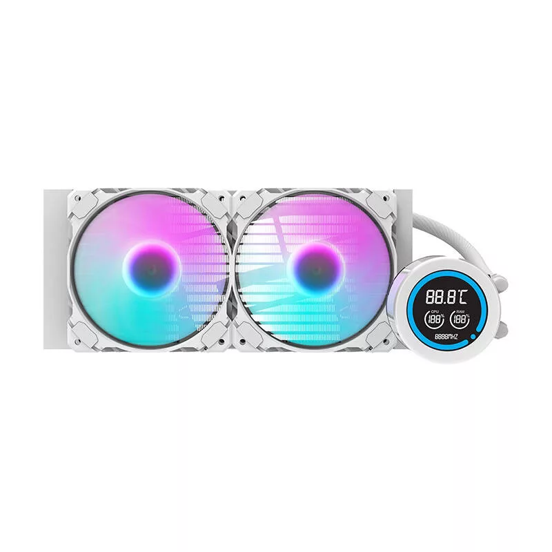 Darkflash DN-D240 WHITE dissipatore CPU liquido All-in-One 240mm con illuminazione ARGB, bianco