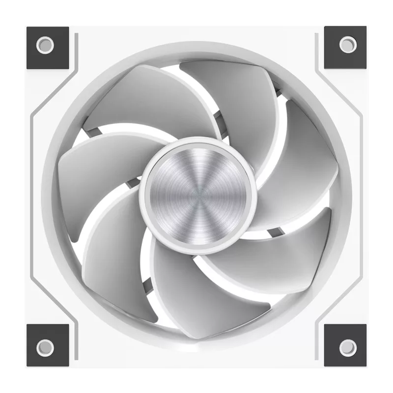 DarkFlash DM20 LINE ventola per case (bianco) 120mm PWM ARGB