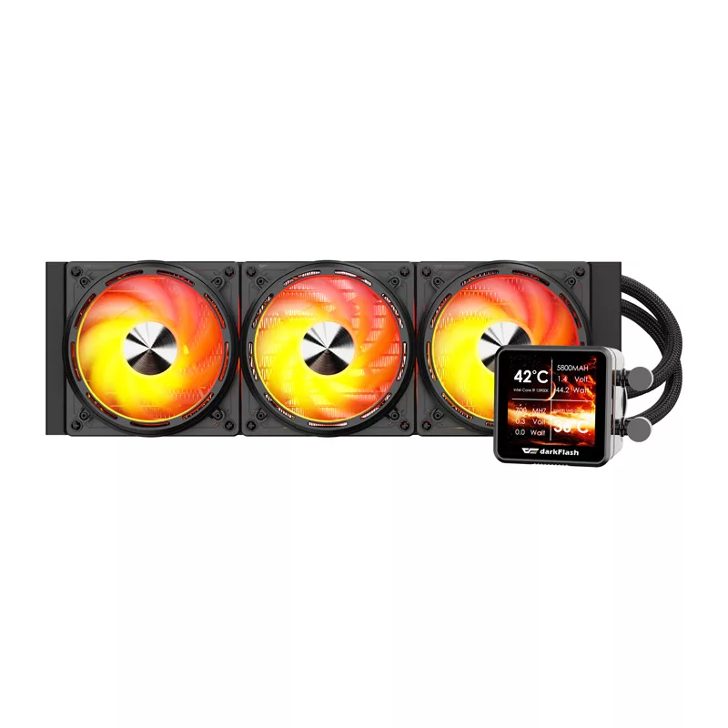 Darkflash DE360 raffreddamento a liquido per CPU, nero