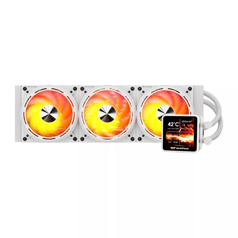 Darkflash DE360 raffreddamento a liquido per CPU, bianco