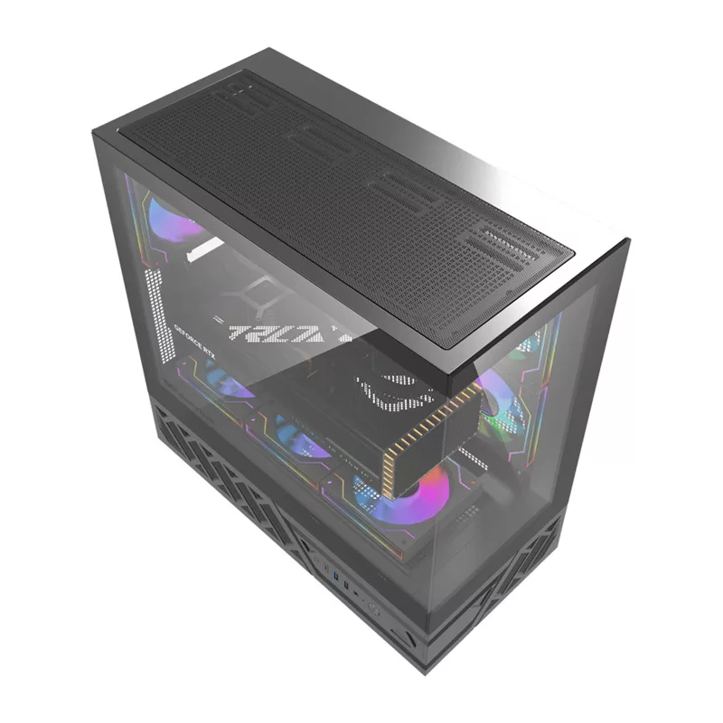 DarkFlash DS950 case per computer Mid-Tower (nero) con 6 ventole ARGB preinstallate