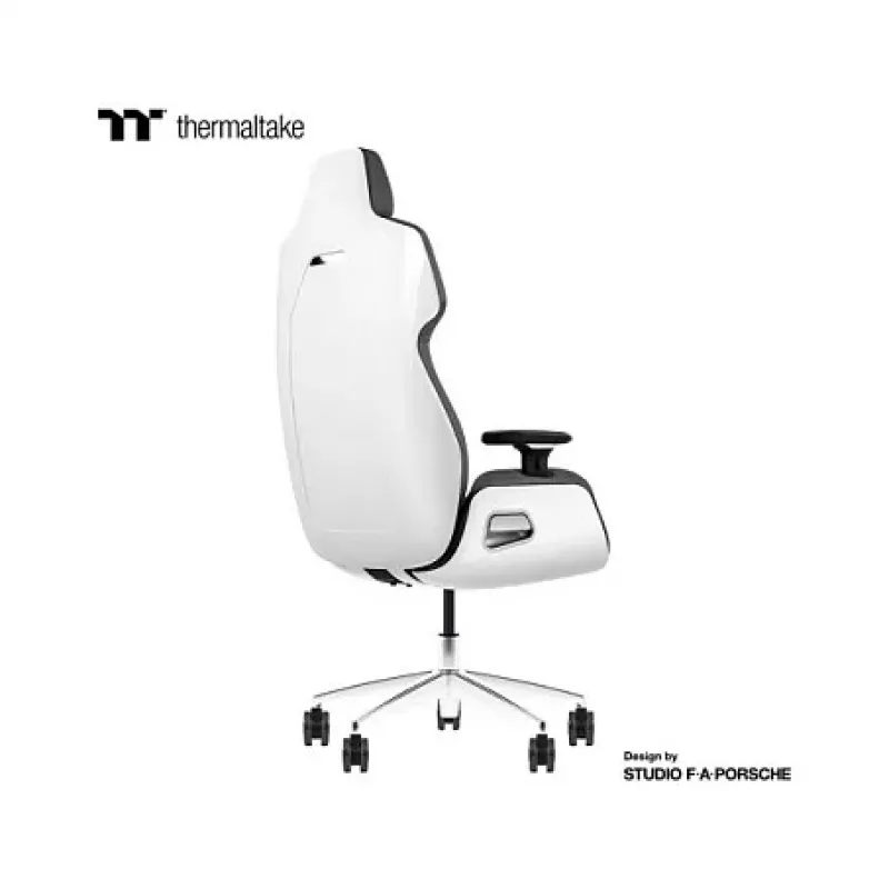 Thermaltake ARGENT E700 Glacier White con seduta in vera pelle Slate Gray Crayon