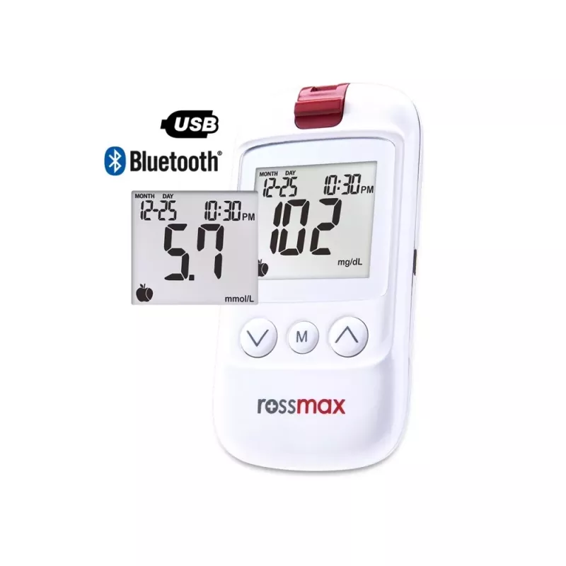 ROSSMAX HS200 BT misuratore di glucosio nel sangue con Bluetooth