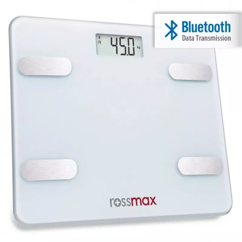 Rossmax WF262 bilancia pesapersone con misurazione del grasso corporeo e Bluetooth