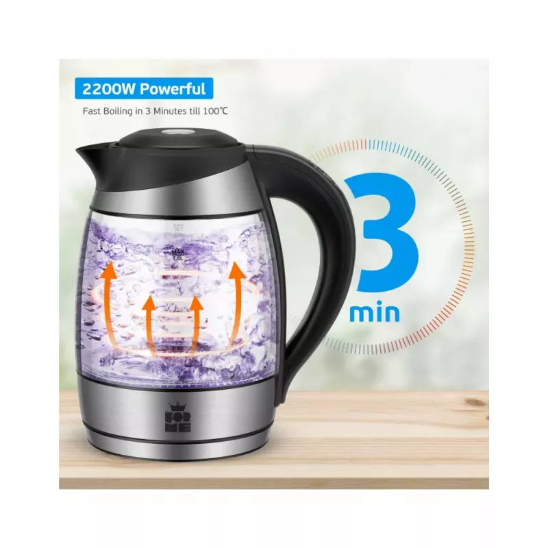 ForMe FKG-458 bollitore wireless 1,8 L acciaio inox / nero