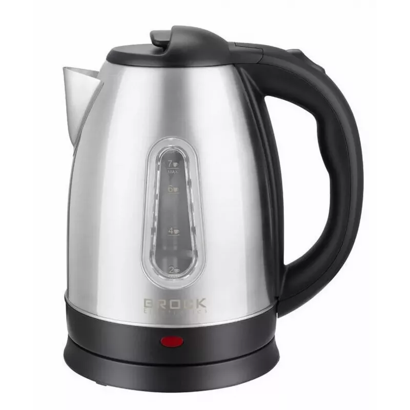 Brock WK 0601 SS bollitore elettrico, 1,8 L, 1500 W, acciaio inox