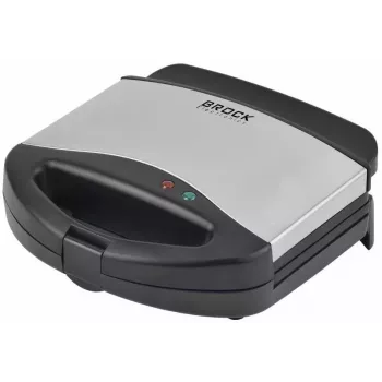 Brock SPM 3006 S Sandwichmaker, 750W, nero/acciaio inox