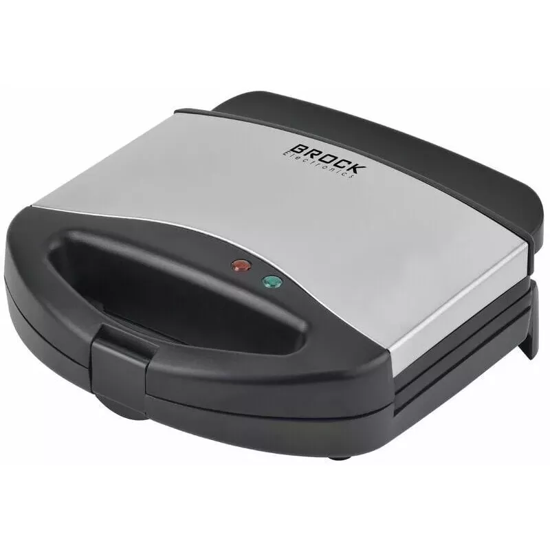 Brock SPM 3006 S tostapane per sandwich, 750W, nero/acciaio inox