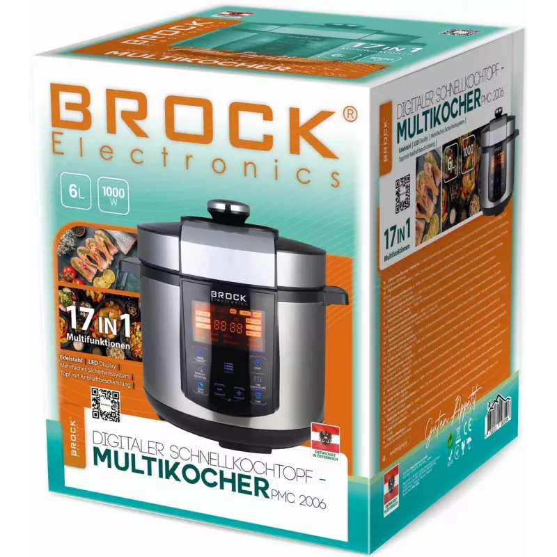 Brock PMC 2006 Tritacarne elettrico 2000W nero/argento