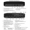HP Renewed grado B ProDesk 800 G6 PC desktop, Intel Core i5-10500, 16 GB RAM, 256 GB SSD, Intel UHD Graphics 630, Windows 11 Pro