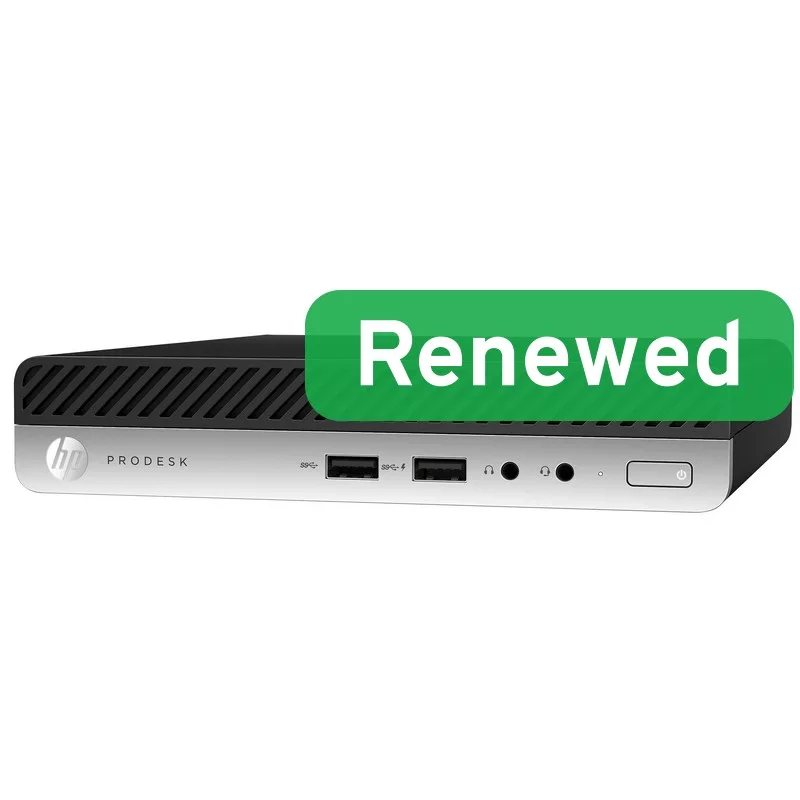 HP Renewed Grade B ProDesk 600 G4 DM Intel Core i3-8100T 8GB 128GB SSD NVMe Intel UHD Graphics 630 Windows 11 Home Desktop Mini