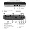 HP Renewed ProDesk 400 G4 SFF PC desktop - Intel Core i3-8100T, 8GB RAM, 128GB SSD, Intel UHD Graphics 630, Windows 11 Pro