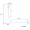 Teltonika antenna SMA magnetica Bluetooth 3 dBi 2,4 GHz