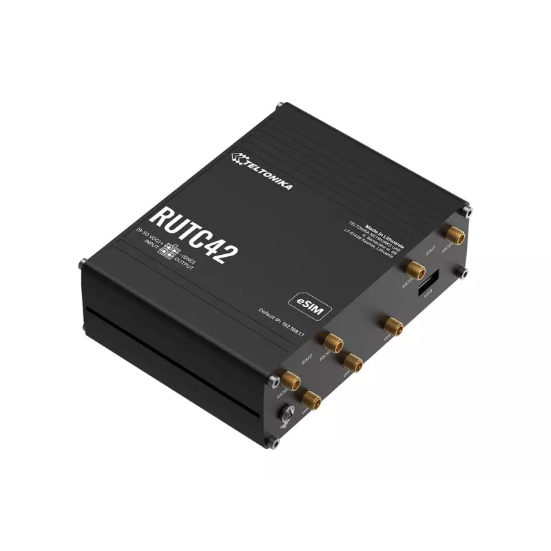 Teltonika RUTC42 4G LTE Wi-Fi 6 router edge dual modem