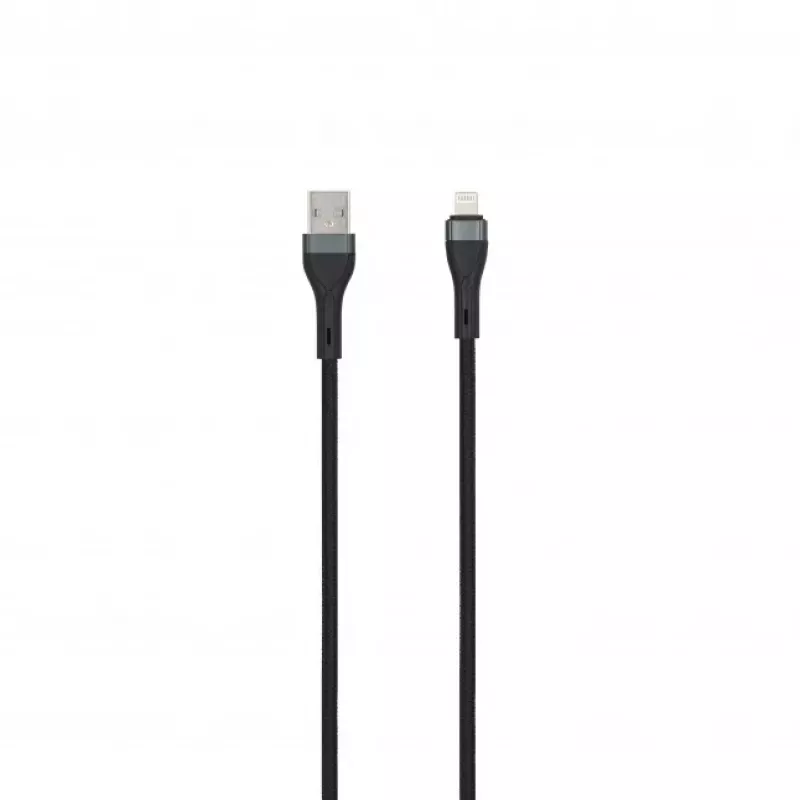 SEEK TOTI USB-A a Lightning cavo intrecciato 2m 2A (Non-MFI) nero