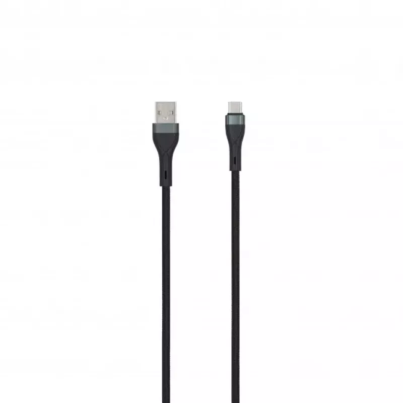 SEEK TOTI cavo USB-A su USB-C intrecciato 2m 3A nero