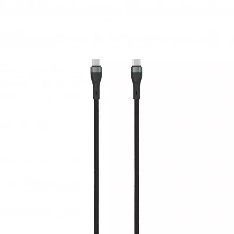 SEEK TOTI USB-C su USB-C 2m cavo intrecciato 3A nero