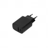 SEEK TOTI caricabatterie da parete a ricarica rapida 20W Type-C + USB A, nero
