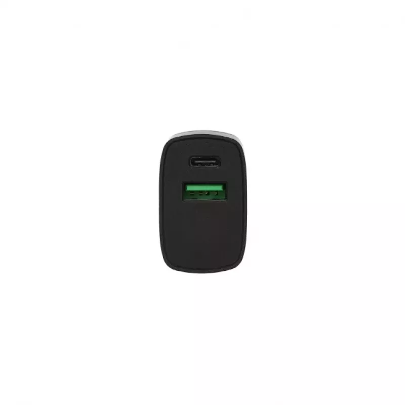 SEEK TOTI caricabatterie da parete a ricarica rapida 20W Type-C + USB A, nero