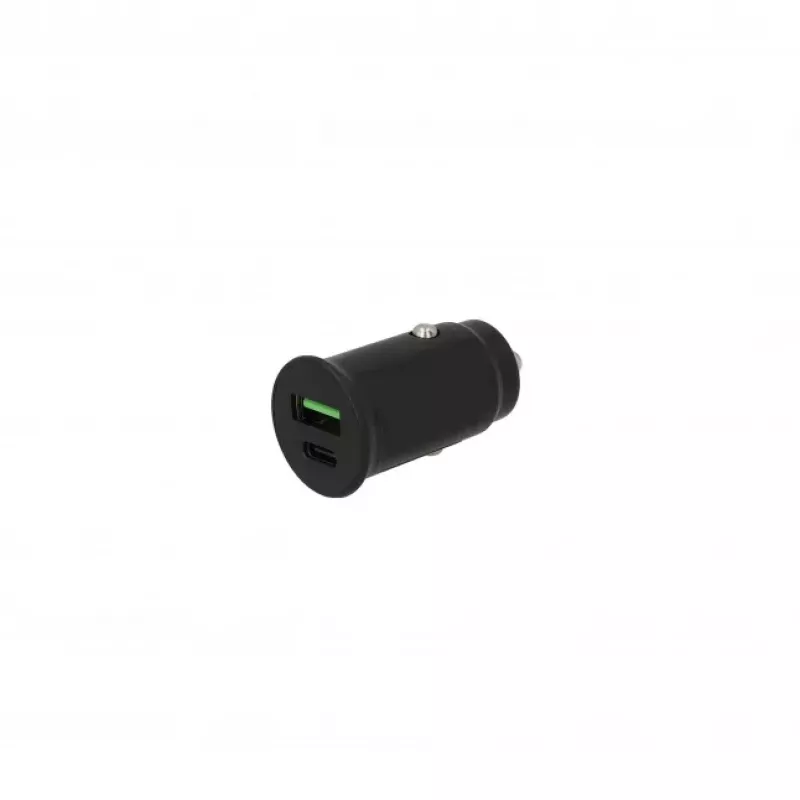 SEEK TOTI caricabatterie da auto a ricarica rapida 30W Type-C + USB A, nero