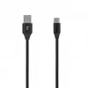 SEEK TOTI USB A a Micro USB, cavo intrecciato 2m, 2A, nero