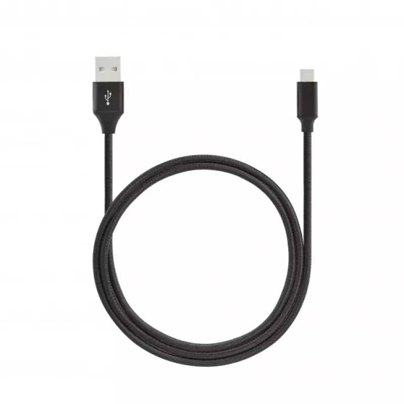 SEEK TOTI USB A a Micro USB, cavo intrecciato 2m, 2A, nero