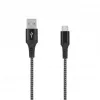 SEEK TOTI USB-A a USB-C cavo intrecciato 2m 2A, nero/Space Grey