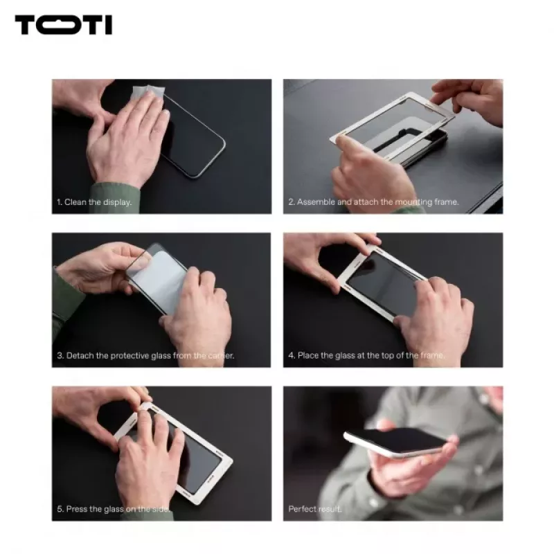 TOTI PREMIUM PREMIUM Tempered Glass 3D Screen Protector Full Cover per Samsung Galaxy S24+/S25+