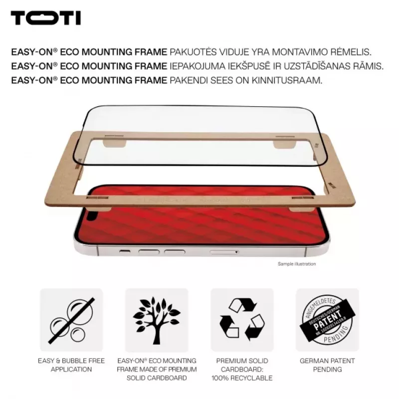 TOTI PREMIUM PREMIUM Tempered Glass 3D Screen Protector Full Cover per Samsung Galaxy S24+/S25+