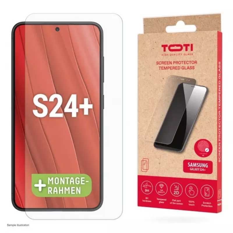 TOTI Tempered Glass 2D Screen Protector per Samsung Galaxy S24 Plus / S25 Plus