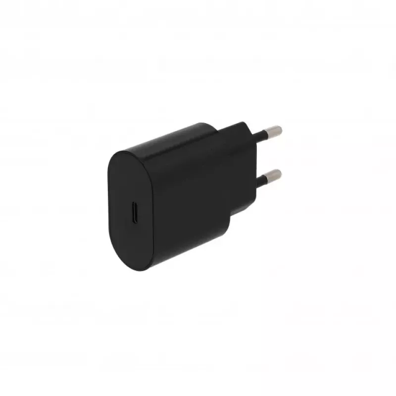 SEEK TOTI caricabatterie da parete 20W Type-C PD con cavo dati Type-C a Type-C, 1 m PVC 3A, nero