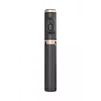 SEEK TOTI selfie stick con design nascosto e treppiede stabile Q12, nero