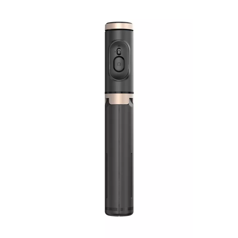 SEEK TOTI selfie stick con design nascosto e treppiede stabile Q12, nero