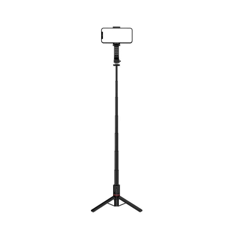 SEEK TOTI selfie stick con supporto treppiede leggero L12-B, nero