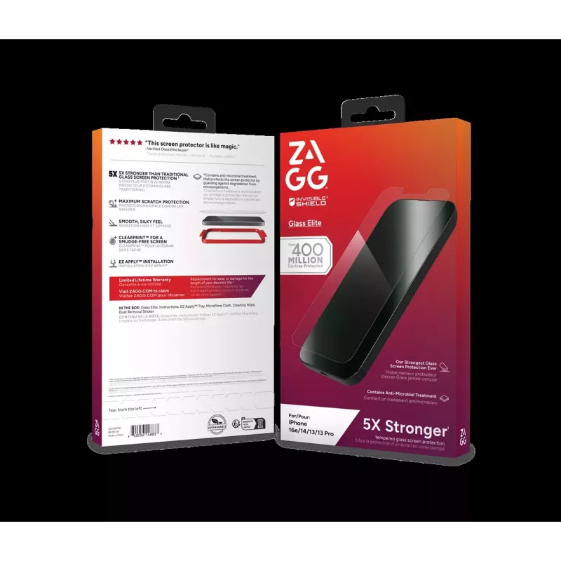 ZAGG Schutzpaket per iPhone 16e: custodia con MagSafe e pellicola protettiva per display