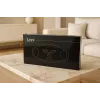 Lunni Maschera facciale LED in silicone con luce LED a 7 colori e infrarosso vicino nero