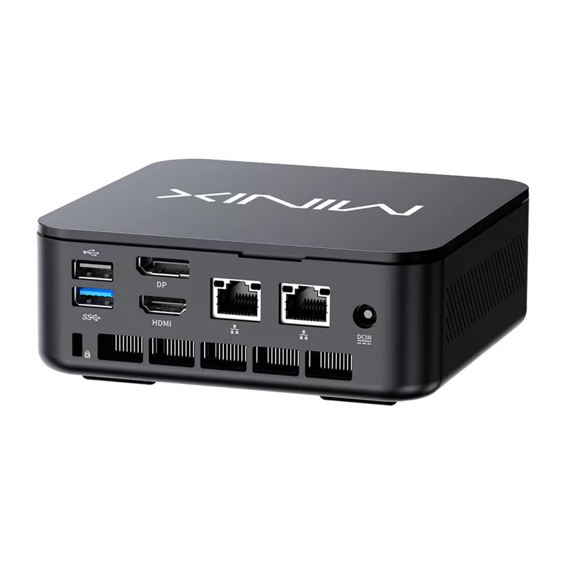MINIX NR660LP Mini PC, AMD Ryzen 5 6600H, 16GB DDR5, 512GB NVMe SSD, Windows 11 Pro, nero