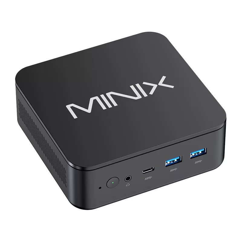 MINIX NR660LP Mini PC, AMD Ryzen 5 6600H, 16GB DDR5, 512GB NVMe SSD, Windows 11 Pro, nero