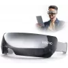 RENPHO Eyeris View massaggiatore oculare con calore, compressione, vibrazione, Bluetooth, USB-C, pieghevole, grigio