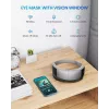 RENPHO Eyeris View massaggiatore oculare con calore, compressione, vibrazione, Bluetooth, USB-C, pieghevole, grigio