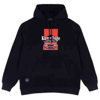 Felpa con cappuccio Kamuflage Beamer nero S