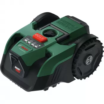 Robot tagliaerba Bosch VISIMOW18V-200 18V con batteria 5,0Ah, lama di ricambio, verde/nero