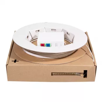 LogiLink FB2SC40 cavo patch in fibra ottica monomodale OS2 bianco 40m