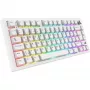 Sharkoon SGK55W SKILLER Tastiera da gaming wireless, layout 75%, tasti PBT, bianco