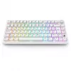 Sharkoon SGK55W SKILLER Tastiera da gaming wireless, layout 75%, tasti PBT, bianco