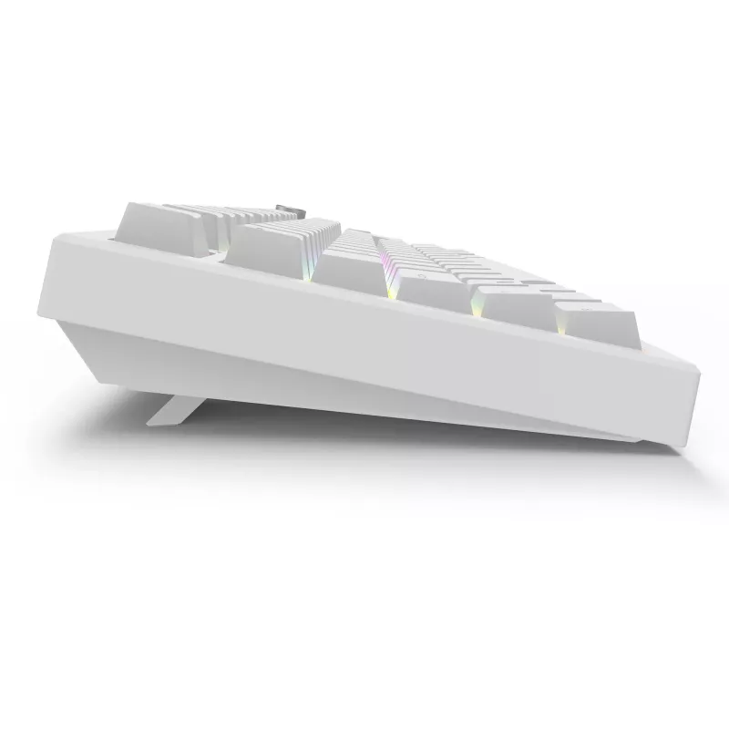 Sharkoon SGK55W SKILLER Tastiera da gaming wireless, layout 75%, tasti PBT, bianco