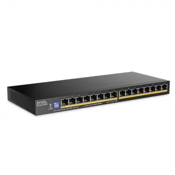 ZyXEL GS1100-16EPS switch PoE+ Gigabit unmanaged 16 porte con budget 135W
