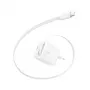 Belkin BOOST CHARGE Pro 67W Dual GaN Wall Charger con cavo USB-C retrattile, bianco