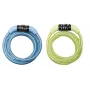 Master Lock 8143EURDPROCOL Lucchetto a cavo spirale con codice numerico preimpostato - lunghezza 1,2 m, diametro 8 mm, colori assortiti (blu/verde)