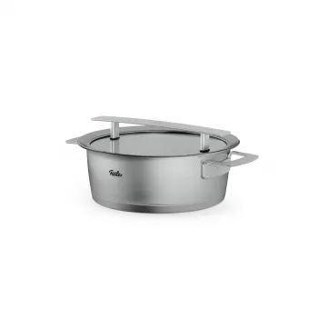 Fissler Phi Collection pentola per arrosti con coperchio in vetro 24 cm, 3,9 L